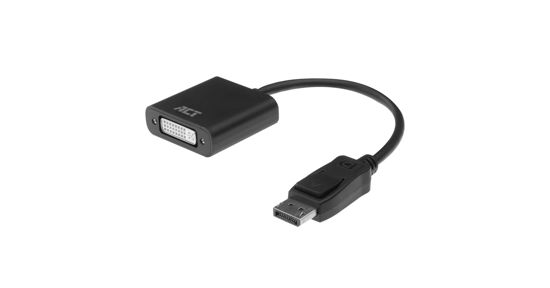 ACT AC7510 video kabel adapter 0,15 m DisplayPort DVI-D Zwart