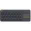 Logitech K400 Plus Tv toetsenbord RF Draadloos QWERTZ Duits Zwart