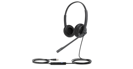 Yealink UH34 SE Stereo/Dual UC USB-A Headset Bedraad Hoofdband Oproepen/muziek USB Type-A Zwart