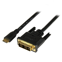 Startech 2m Mini HDMI naar DVI Kabel, DVI-D naar HDMI Kabel (1920x1200p), 19 Pin HDMI Mini Male naar DVI-D Male, Digital Monitor Kabel Adapter M/M, Mini HDMI naar DVI Adapter