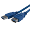 Startech 1m SuperSpeed USB 3.0 Verlengkabel A naar A Blauw M/F