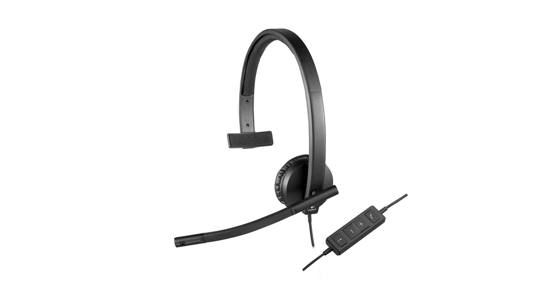 Logitech H570e Headset Bedraad Hoofdband Kantoor/callcenter USB Type-A Zwart