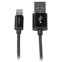 Startech 1 m zwarte Apple 8-polige Lightning connector naar USB-kabel voor iPhone / iPod / iPad