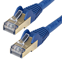 Startech CAT6a kabel snagless RJ45 connectors koperdraad stp kabel 1,5 m blauw