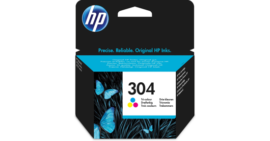 HP 304 originele drie-kleuren inktcartridge