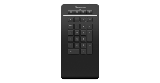 3Dconnexion Numpad Pro numeriek toetsenbord Bluetooth/USB/RF Wireless Zwart