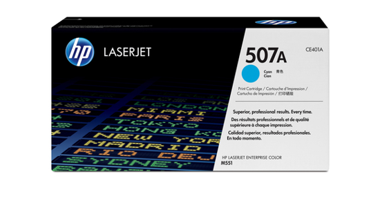 HP 507A originele cyaan LaserJet tonercartridge