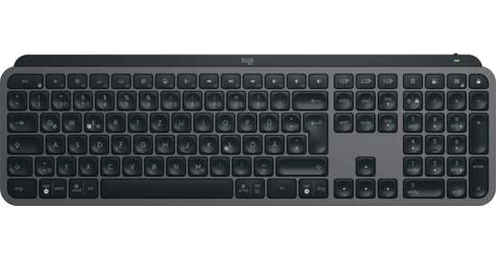 Logitech MX Keys S toetsenbord RF-draadloos + Bluetooth QWERTZ Duits Grafiet