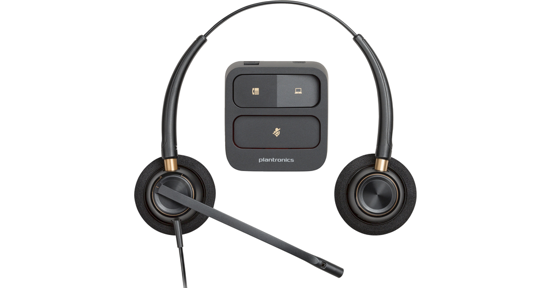 HP EncorePro 520 Binaural Headset met Quick Disconnect