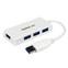 Startech Draagbare 4-poorts SuperSpeed USB 3.0 hub - 5Gbps - wit