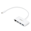 Startech 3-poorts USB 3.0 Hub met Gigabit Ethernet - 5Gbps - USB-C - wit