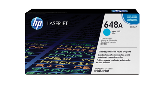 HP 648A originele cyaan LaserJet tonercartridge