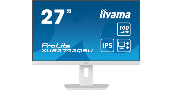 iiyama ProLite XUB2792QSU-W6 computer monitor 68,6 cm (27") 2560 x 1440 Pixels Wide Quad HD LED Wit