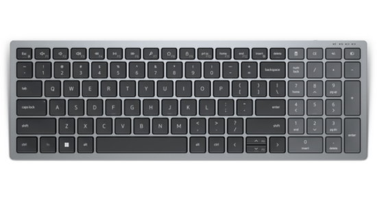 Dell KB740 toetsenbord RF-draadloos + Bluetooth QWERTY US International Grijs, Zwart