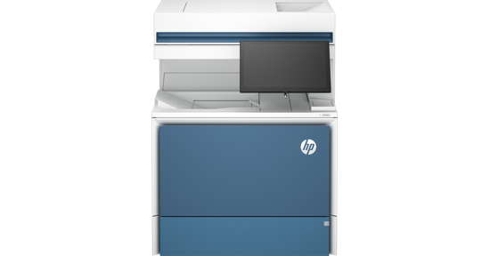 HP Color LaserJet Enterprise Flow MFP 6800zf printer, Color, Printer voor Printen, kopiëren, scannen, faxen, Flow; Touchscreen; Nieten; TerraJet-cartridge