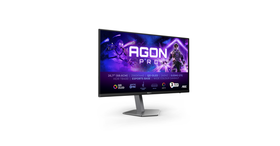 AOC AGON PRO AG276QZD2 computer monitor 67,8 cm (26.7") 2560 x 1440 Pixels Quad HD QDOLED Grijs