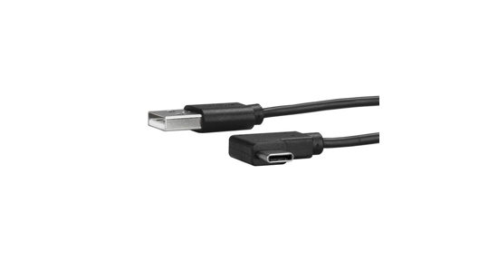 Startech USB-A naar USB-C kabel rechts gehoekt M/M 1 m USB 2.0