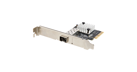 Startech 10G PCIe SFP+ Netwerkkaart, Single SFP+ Port Netwerk Adapter, Open SFP+ voor MSA-Compliant Modules/Direct-Attach Kabels, 10 Gigabit Fiber PCIe NIC, PCI Express SFP+ Netwerkkaart