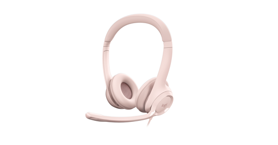 Logitech H390 Headset Bedraad Hoofdband Kantoor/callcenter USB Type-A Roze