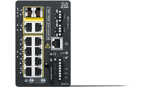 Cisco Catalyst IE-3100-8T2C-E netwerk-switch Managed L2 Gigabit Ethernet (10/100/1000) Zwart