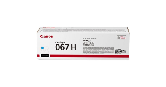 Canon 067H tonercartridge 1 stuk(s) Origineel Cyaan