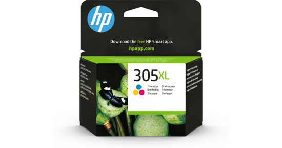 HP 305XL originele high-capacity drie-kleuren inktcartridge