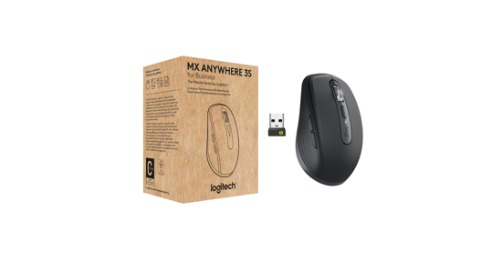 Logitech MX Anywhere 3S for Business muis Rechtshandig RF-draadloos + Bluetooth Laser 8000 DPI