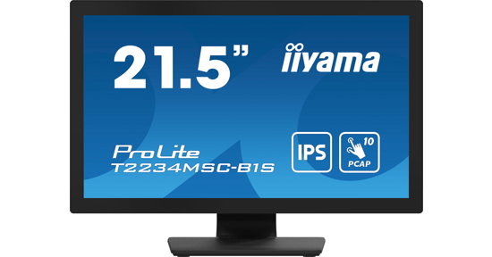 iiyama ProLite T2234MSC-B1S computer monitor 54,6 cm (21.5") 1920 x 1080 Pixels Full HD Touchscreen Zwart