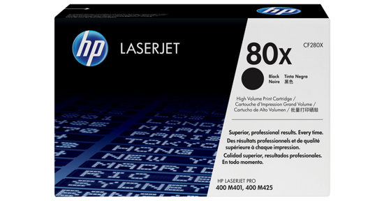 HP 80X originele high-capacity zwarte LaserJet tonercartridge