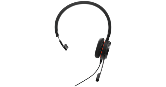 Jabra Evolve 20SE MS Mono Headset Bedraad Hoofdband Kantoor/callcenter USB Type-A Bluetooth Zwart