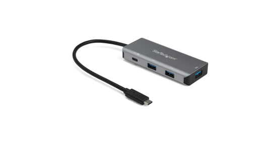 Startech 4 Port USB C Hub (10Gbps) met 3x USB-A & 1x USB-C - 100W Power Delivery Passthrough - Compacte USB 3.2 Gen 2 Type C Laptop Adapter - Compatibel met TB3