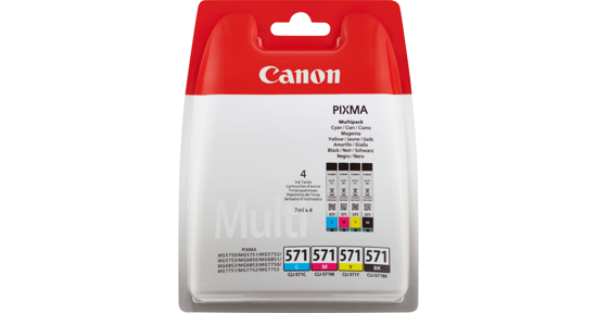 Canon 0386C005 inktcartridge 4 stuk(s) Origineel Zwart, Cyaan, Magenta, Geel