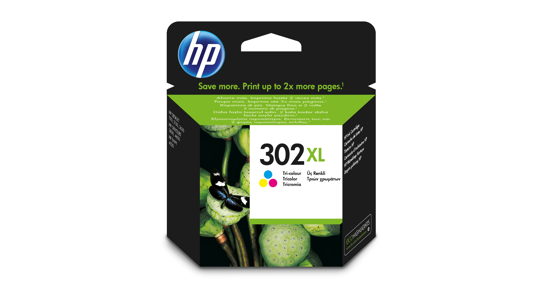 HP 302XL originele high-capacity drie-kleuren inktcartridge