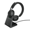 Jabra Evolve2 65, MS Stereo Headset Draadloos Hoofdband Kantoor/callcenter USB Type-A Bluetooth Zwart