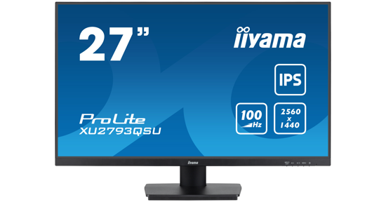 iiyama ProLite XU2793QSU-B7 LED display 68,6 cm (27") 2560 x 1440 Pixels Wide Quad HD Zwart