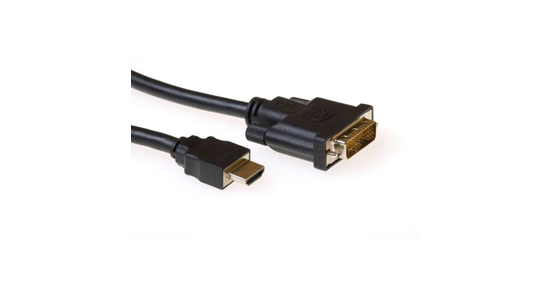 ACT AK3739 video kabel adapter 1 m HDMI DVI-D Zwart