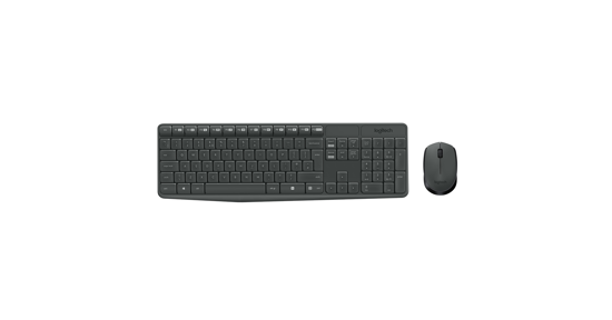 Logitech MK235 Wireless Keyboard and Mouse Combo Normaal formaat. Duurzaam. Eenvoudig.