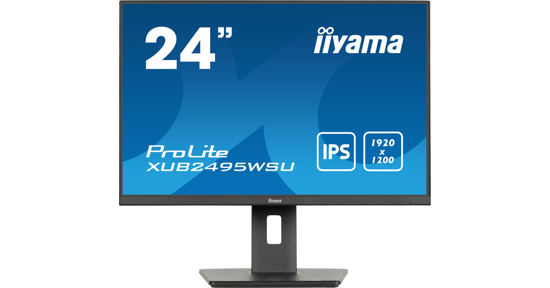 iiyama ProLite XUB2495WSU-B7 computer monitor 61 cm (24") 1920 x 1200 Pixels 4K Ultra HD LED Zwart