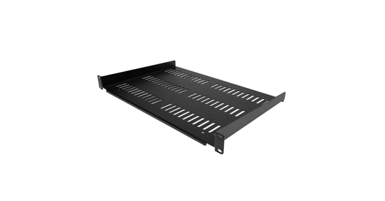 Startech 1U Rack Shelf - Universele Geventileerde 19 inch Server Rack Plank/Lade voor AV/Data/Netwerk Apparatuur – Cantilever/Uitkragende Ligger – Duurzaam Ontwerp – Max. 25kg - Diepte 30 cm (12”)