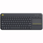 Logitech K400 Plus Tv toetsenbord RF Draadloos QWERTY Spaans Zwart