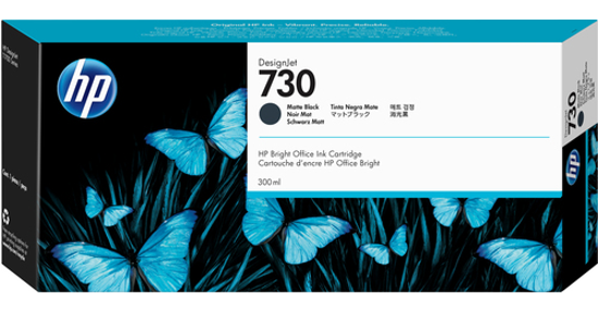 HP 730 matzwarte DesignJet inktcartridge, 300 ml