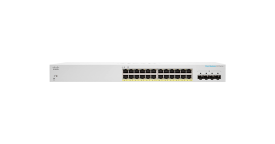 Cisco CBS220-24FP-4X Managed L2 Gigabit Ethernet (10/100/1000) Power over Ethernet (PoE) Wit