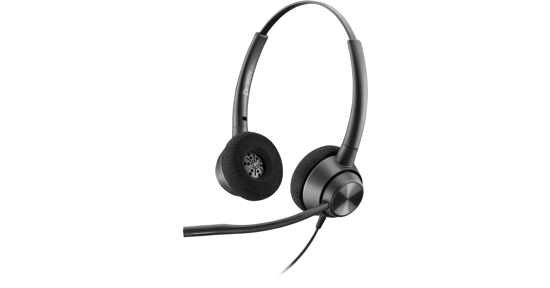 HP EncorePro 320 met Quick Disconnect Binaural Headset TAA