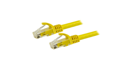 Startech CAT6 kabel patchkabel snagless RJ45 connectors koperdraad ETL 1,5 m geel