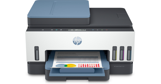 HP Smart Tank 7306 All-in-One, Kleur, Printer voor Thuis en thuiskantoor, Printen, scannen, kopiëren, automatische documentinvoer, draadloos, Invoer voor 35 vel; Scans naar pdf; Dubbelzijdig printen