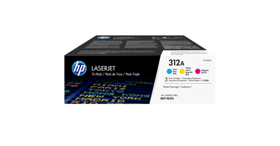 HP 312A cyaan LaserJet tonercartridge, tri-pack