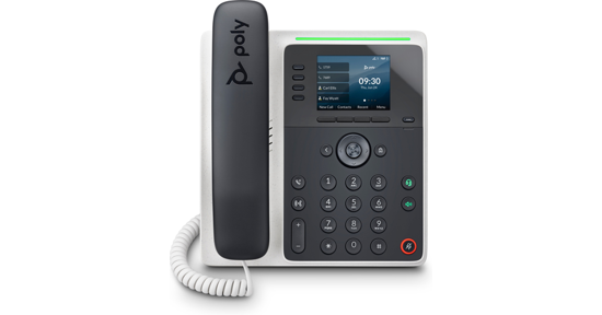 POLY Edge E220 IP-telefoon met PoE-ondersteuning