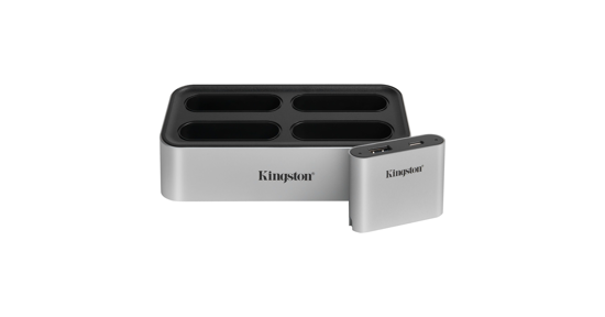 Kingston Workflow Station Bedraad USB 3.2 Gen 2 (3.1 Gen 2) Type-C Zwart, Zilver