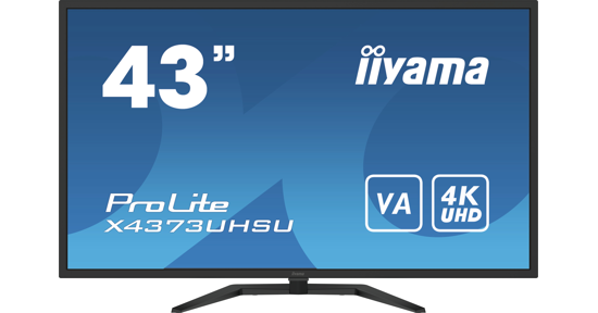 iiyama ProLite X4373UHSU-B1 computer monitor 108 cm (42.5") 3840 x 2160 Pixels 4K Ultra HD Zwart