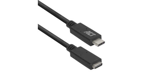 ACT AC7412 USB-kabel 2 m USB 3.2 Gen 1 (3.1 Gen 1) USB C Zwart